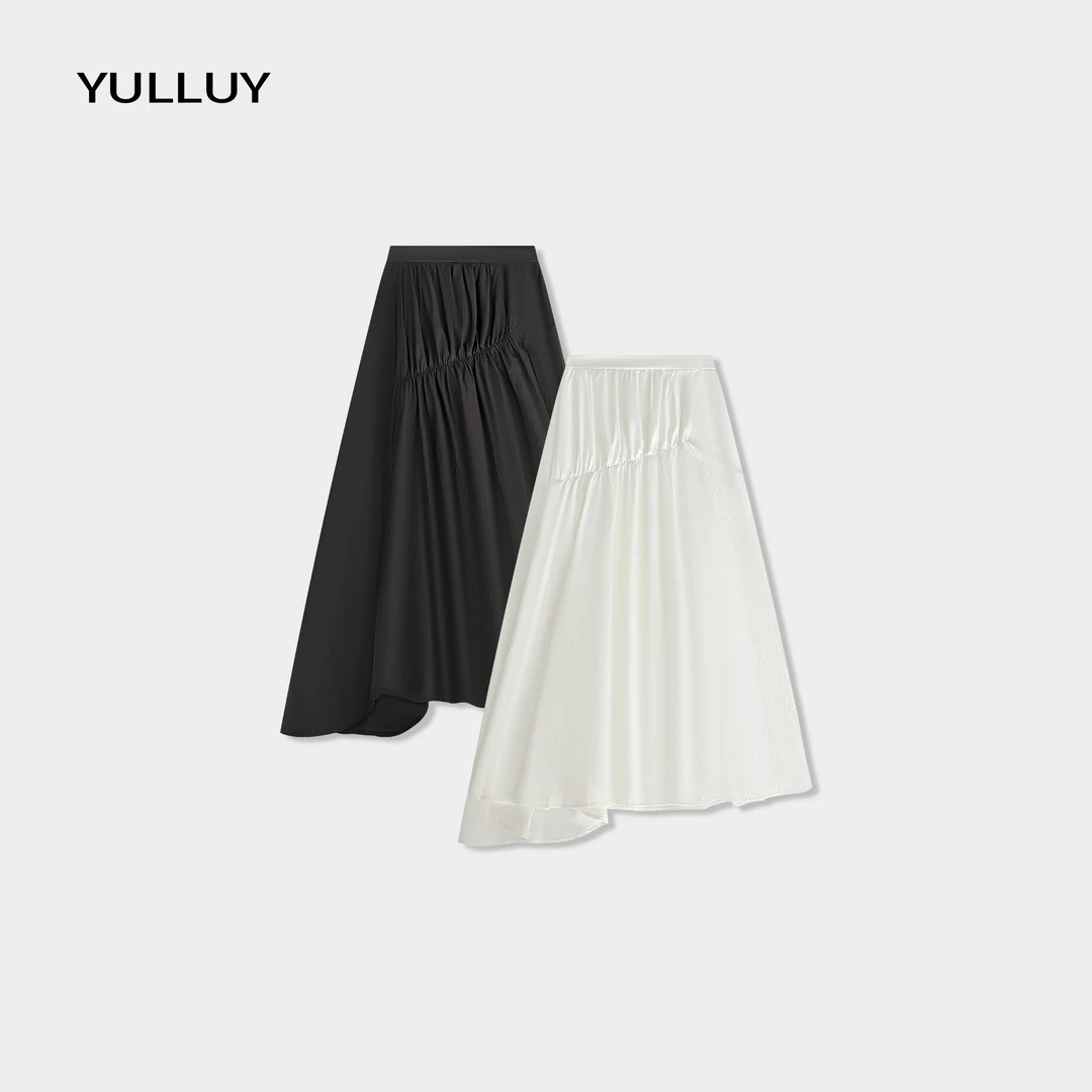YULLUY【不规则a字伞裙】春夏款显瘦不规则a字伞裙 25SSD8450