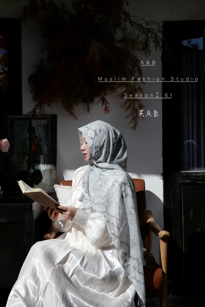 A&B MusFaStudio Season：61 【银鳞】长巾 设计师款 春夏 薄款