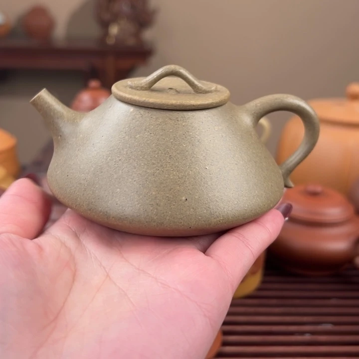 一***酒紫砂茶壶高温金黄段文瓢150～160cc