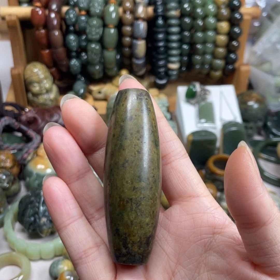 【闪购商品】岫岩河磨玉（透闪石质玉）手把件未镶嵌