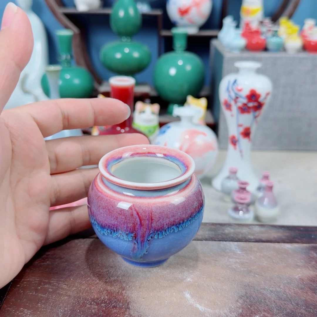 陶瓷手工小花器摆件