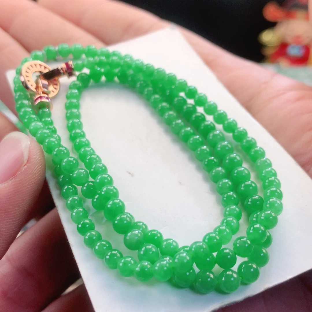 翡翠颈饰未镶嵌063卡4左右