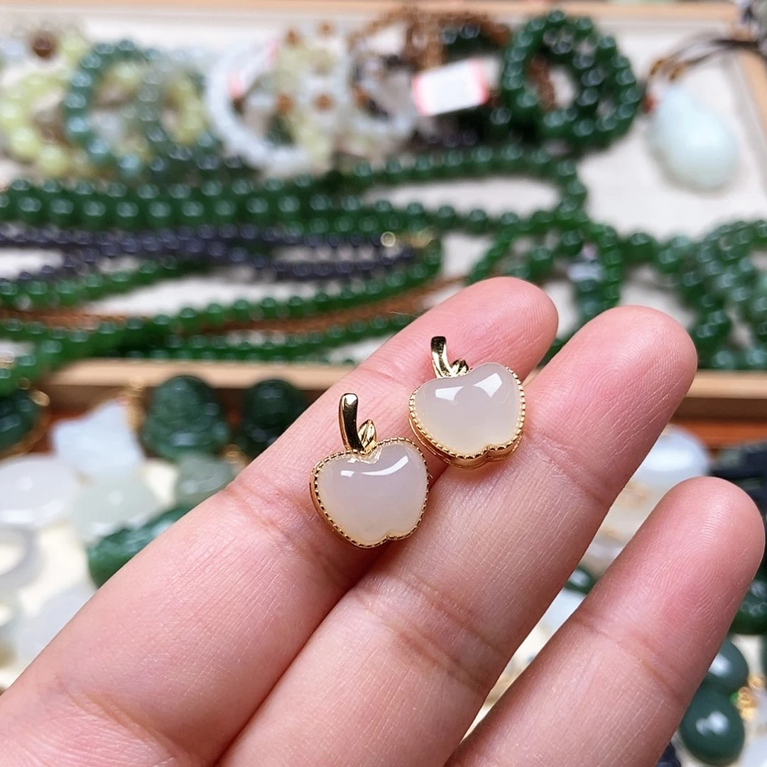 手链银S925镶嵌和田玉