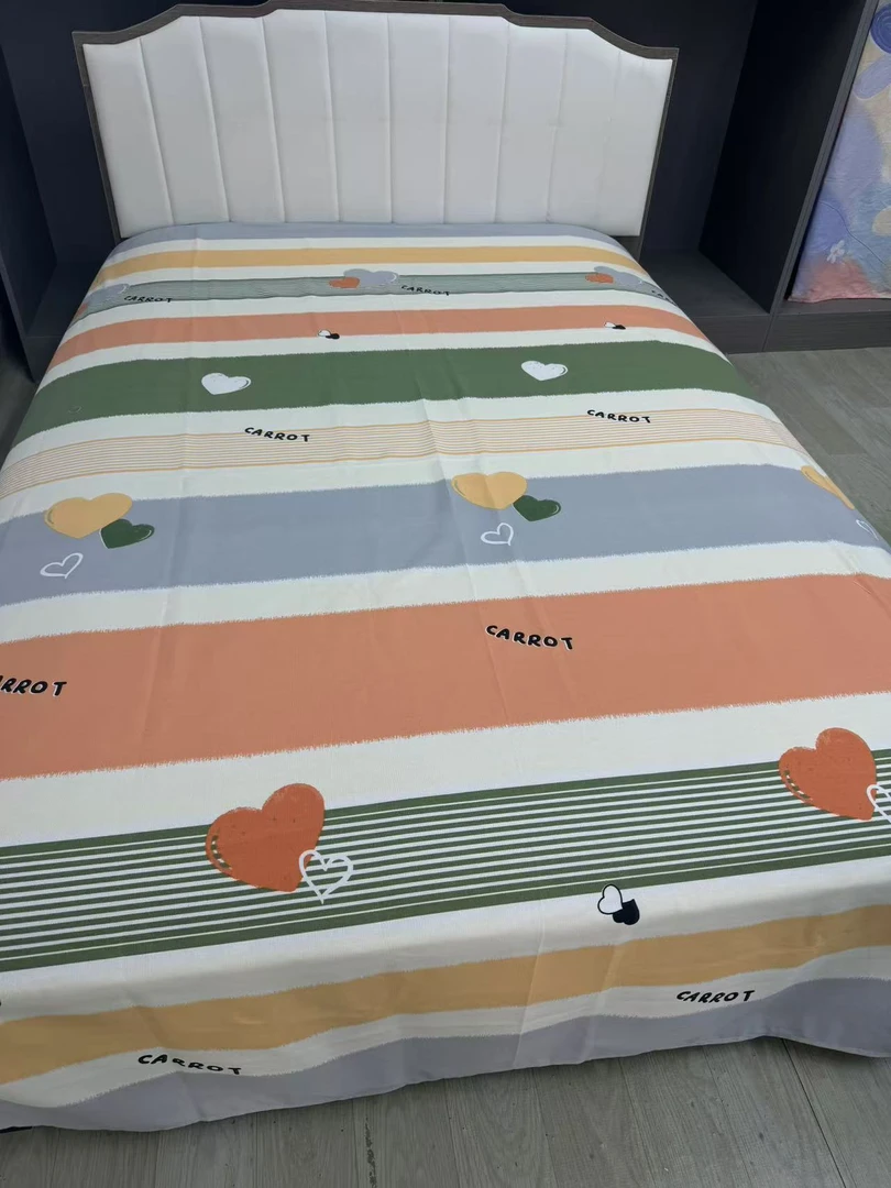 【横条爱恋】原棉老粗布  195*240  加厚床单 全工艺