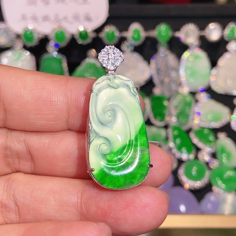 【闪购商品】颈饰未镶嵌翡翠天然翡翠