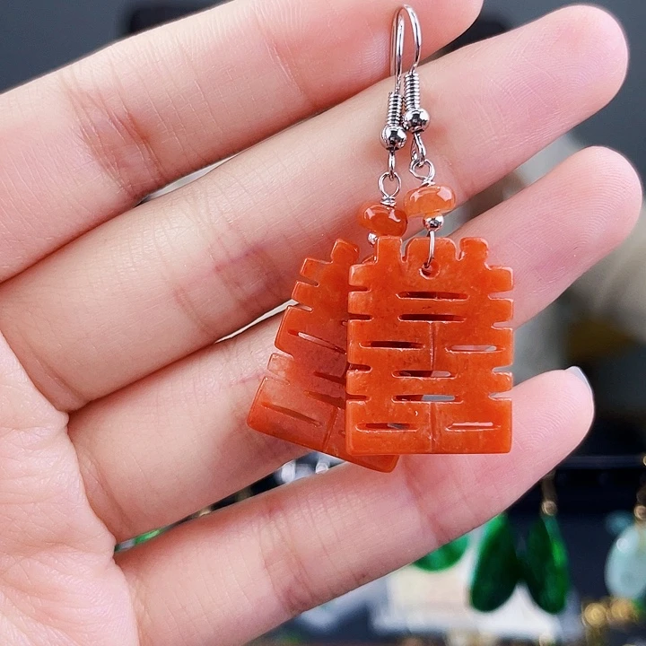 翡翠耳饰未镶嵌饰品