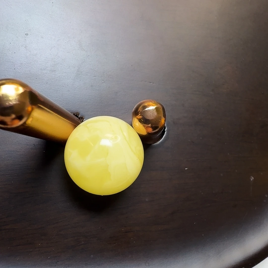 蜜蜡珠宝奇石未镶嵌邹*杰蜜蜡单珠22m