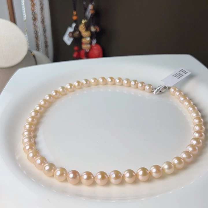 银S925镶嵌颈饰淡水珍珠孤品318