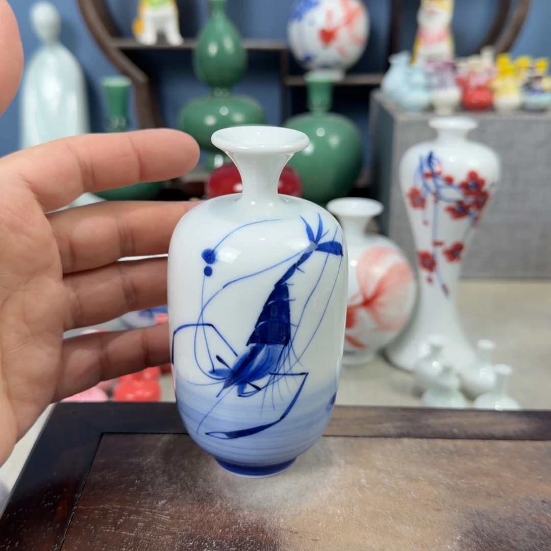 陶瓷手工小花器摆件