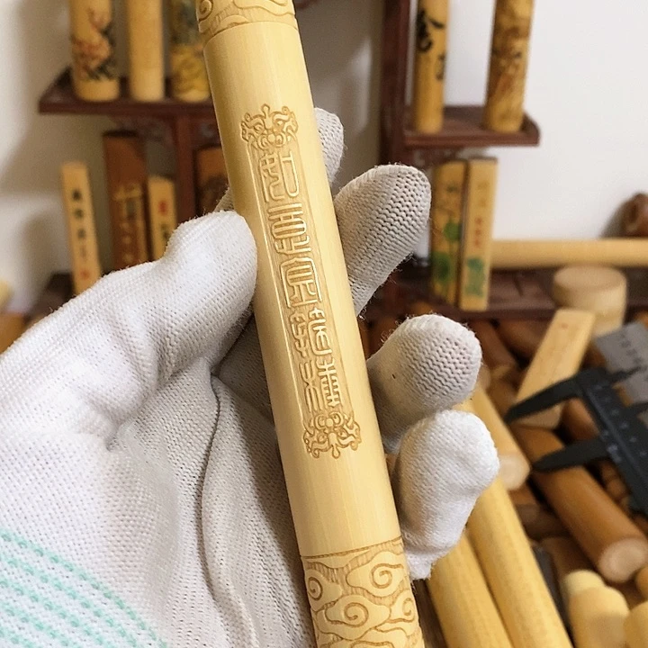 【闪购商品】竹L****9天然实心玉竹手把件