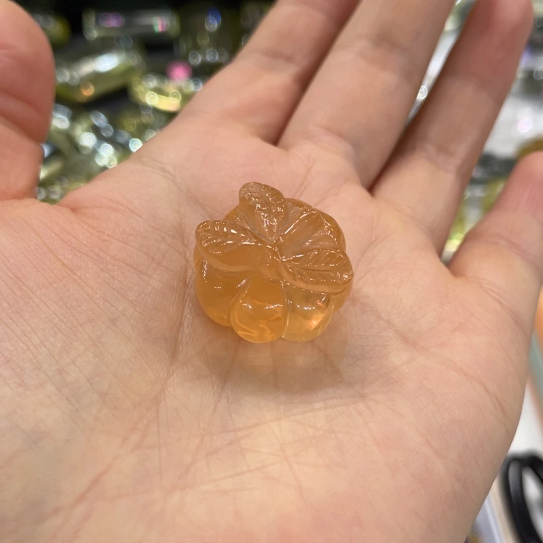 水晶兔毛南瓜吊坠未镶嵌