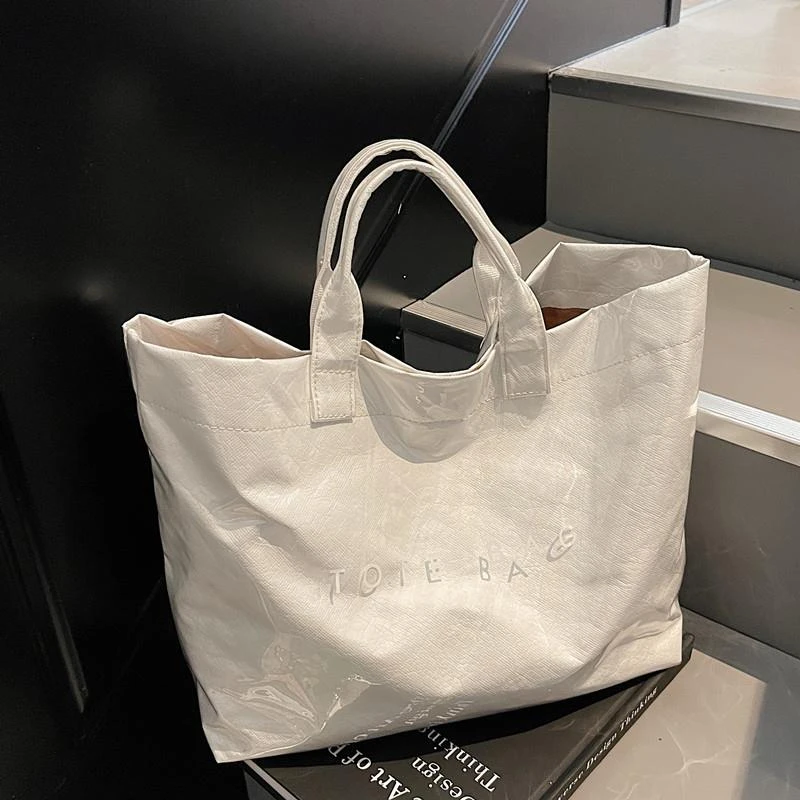 大容果冻包2025新款透明防水手提袋上班通勤斜挎托特包包