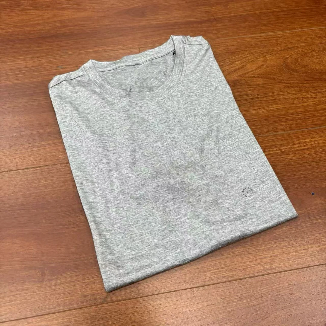 RL/灰色系/圆领纯棉短袖T