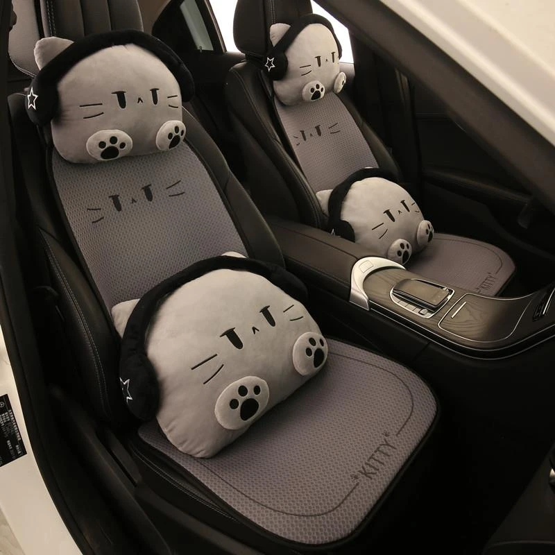 汽车坐垫四季通用高级感座垫防滑女士车内座套座椅套车载座套车垫