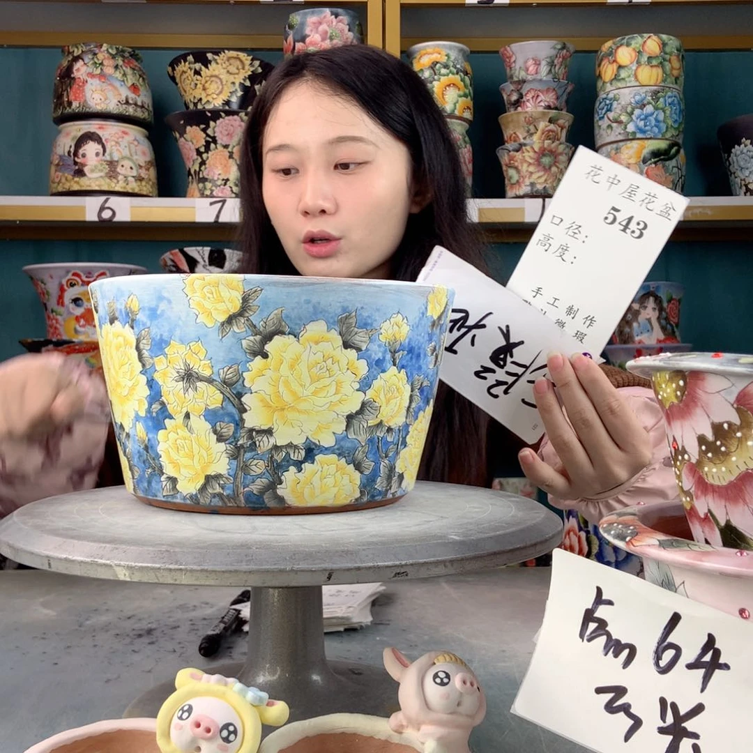 罐景德镇手工瑕疵543