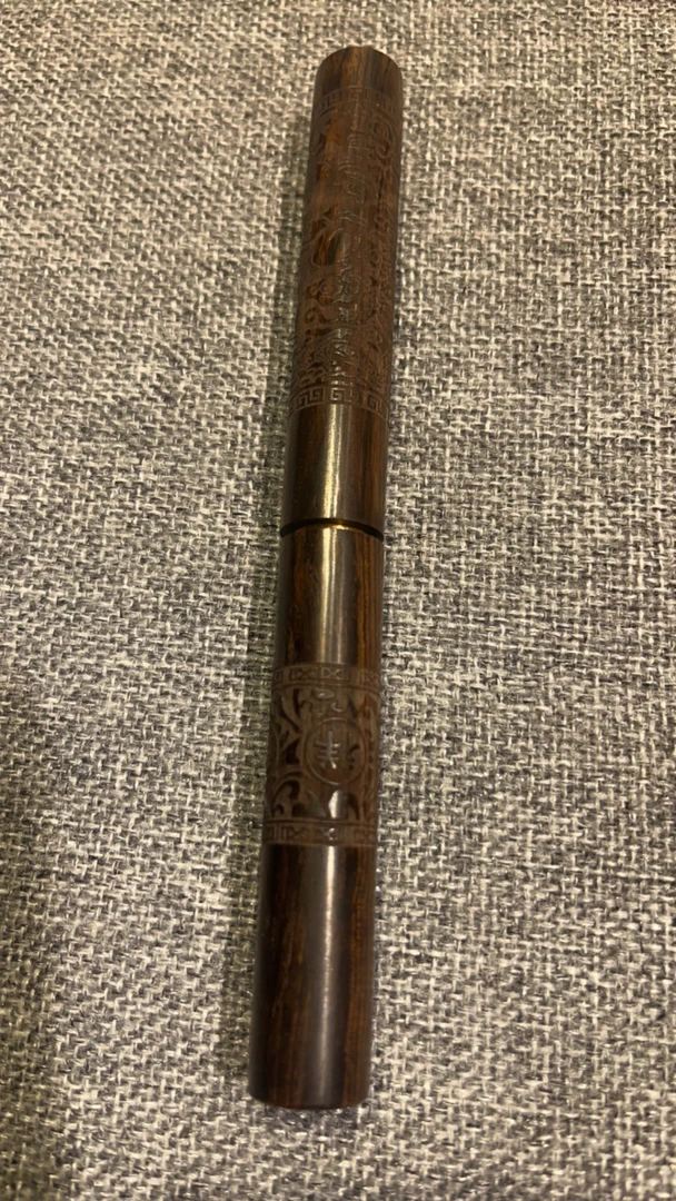 乌木紫光檀茶刀长17