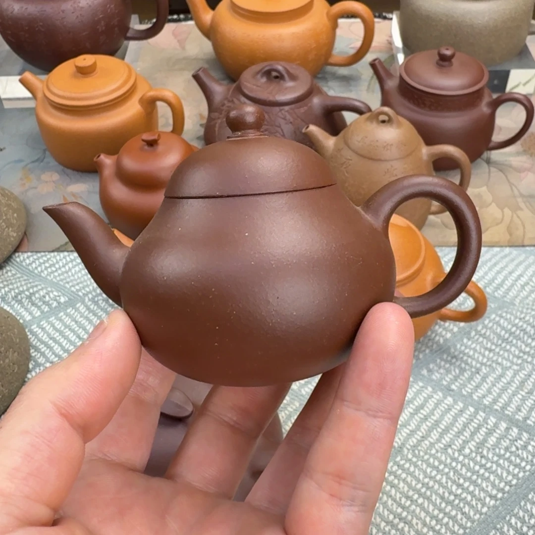 紫砂茶壶梨型 紫泥 120cc