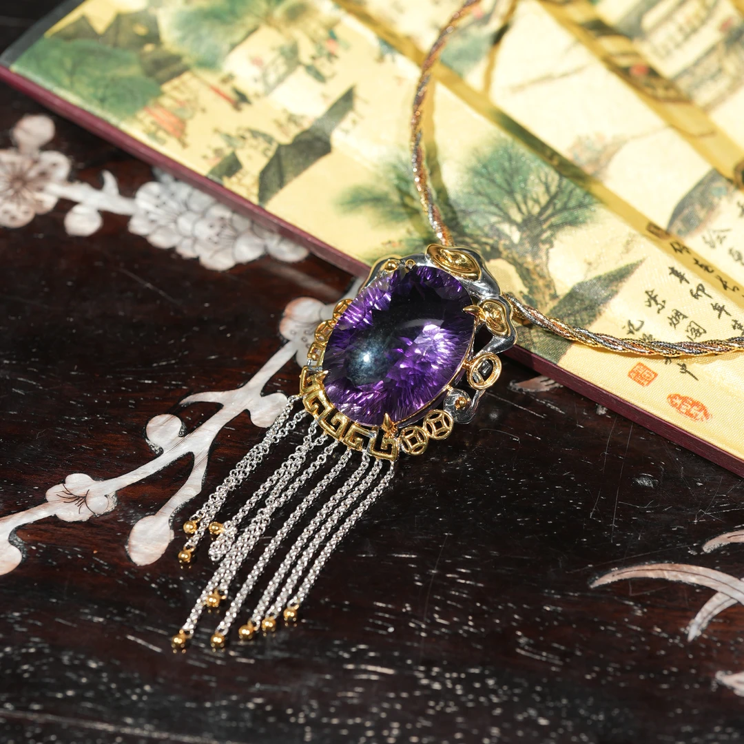 1.14香港王老板-水晶吊镶嵌坠o214