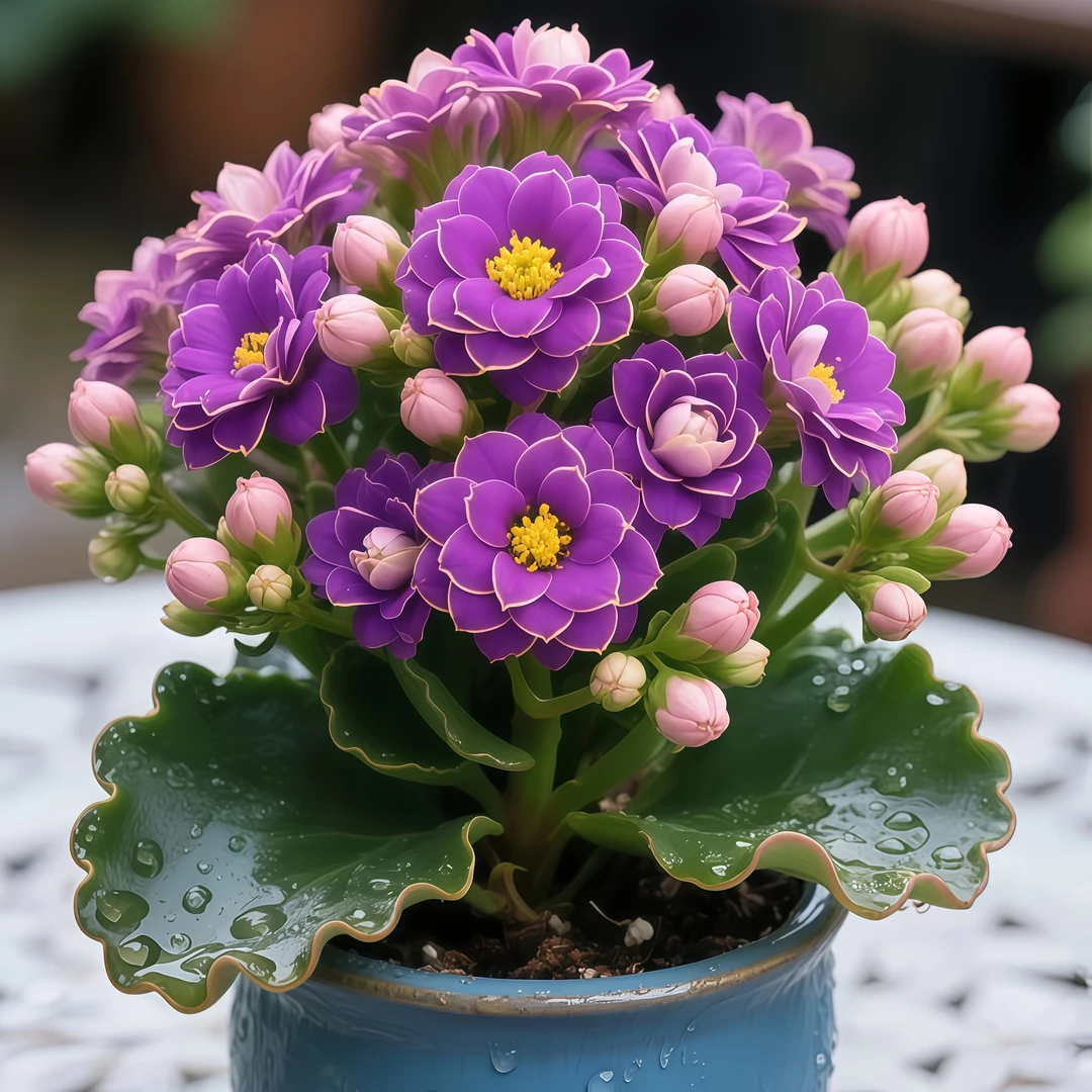 稀有【茱蒂】懒人长寿花金狐狸金丝雀重瓣四季盆栽长寿花小苗室内外