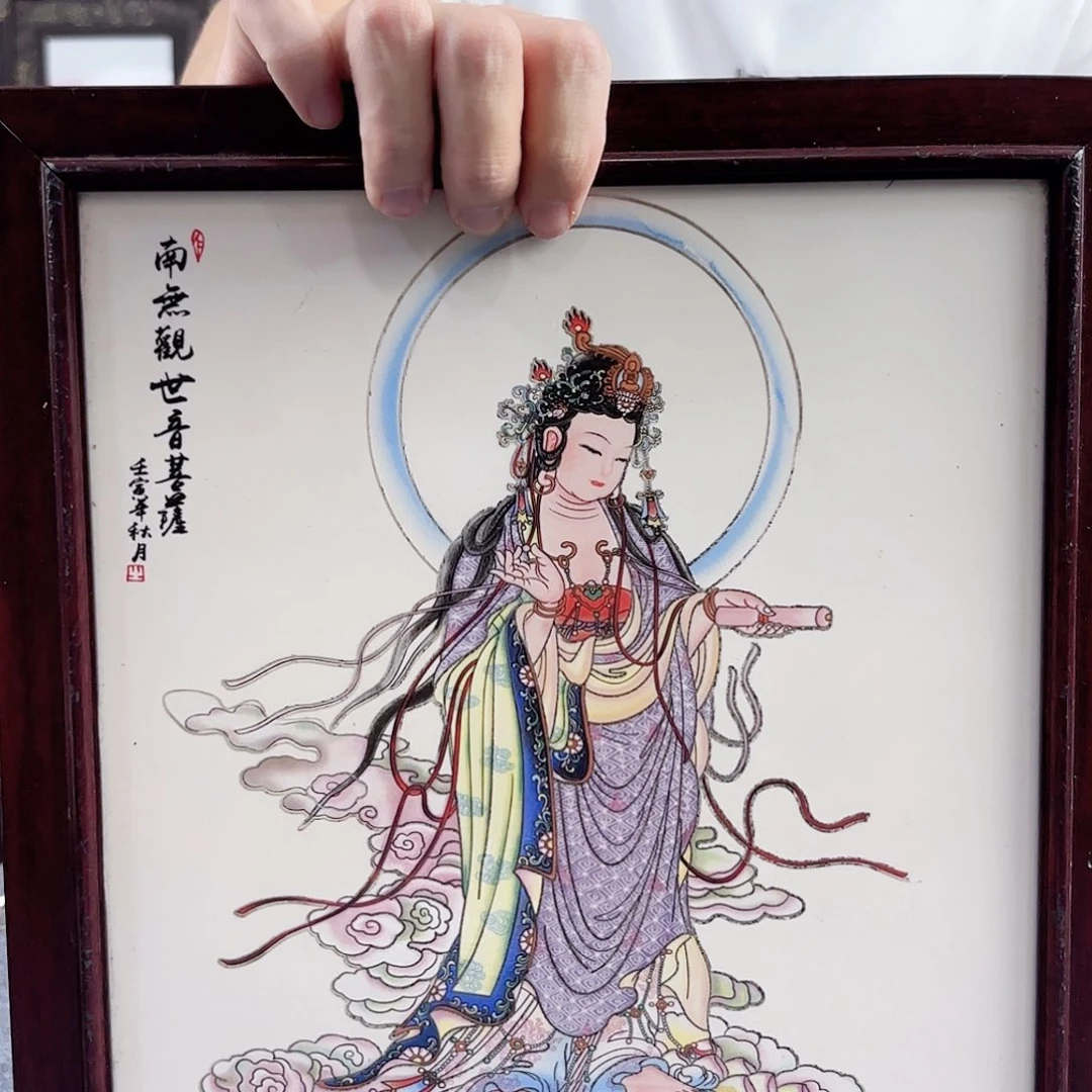 摆件景德镇陶瓷瓷板画