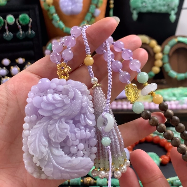 翡翠未镶嵌颈饰吊坠