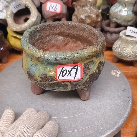 粗陶花盆手工花盆制作
