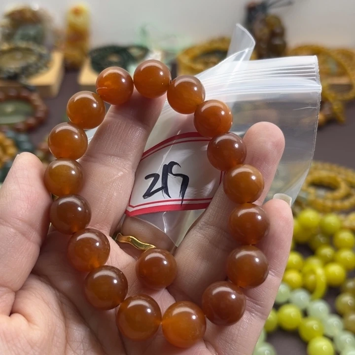 未镶嵌蛇纹石玉手链