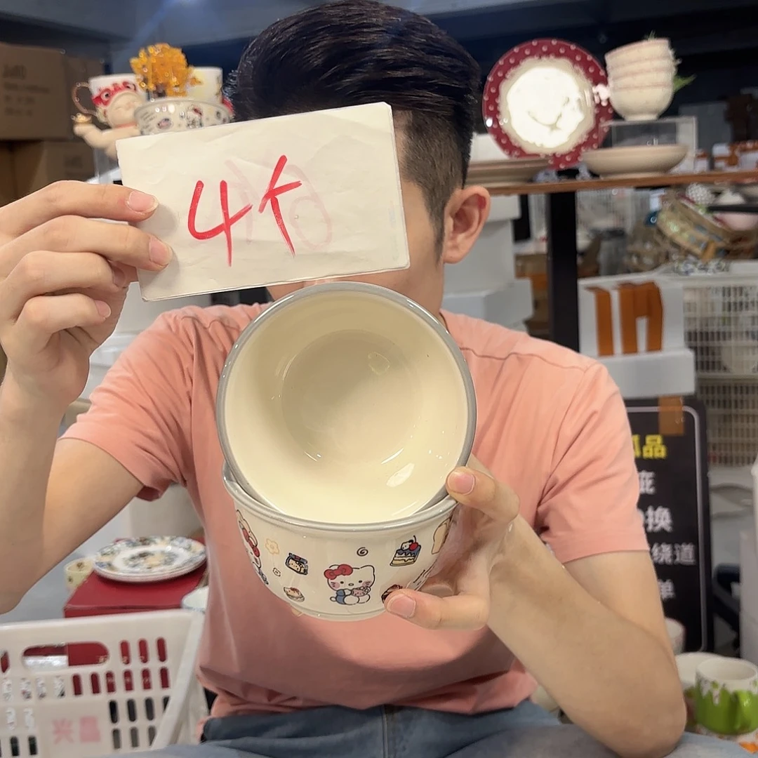 潮州微瑕陶瓷餐具4.75寸