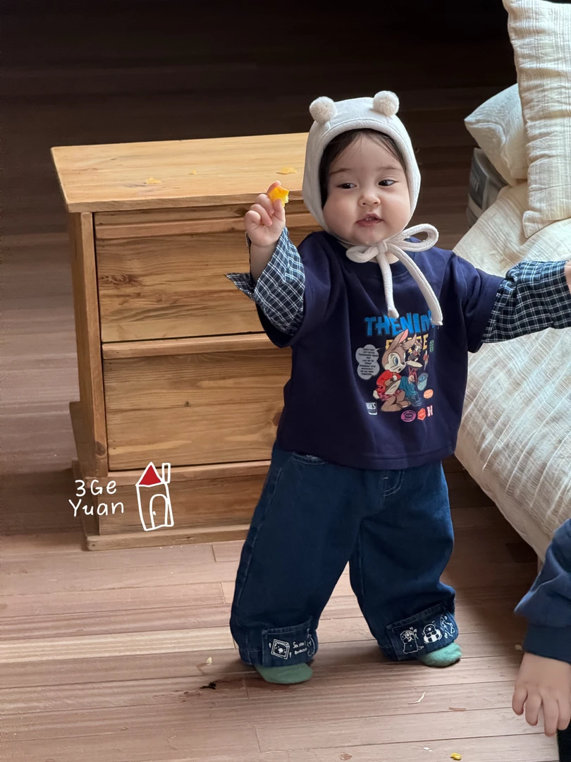 三个院2025浅秋  SGY8589 藏青色上衣 / SGY8590 蓝色牛仔裤