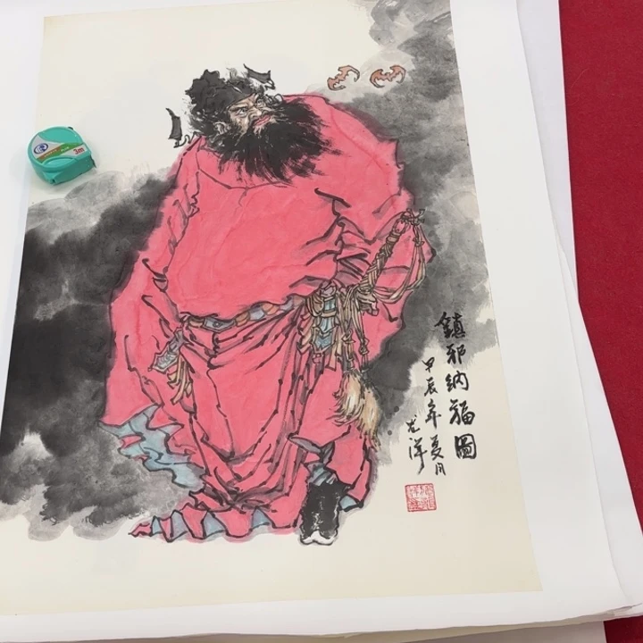 国画花鸟等图案为一体而