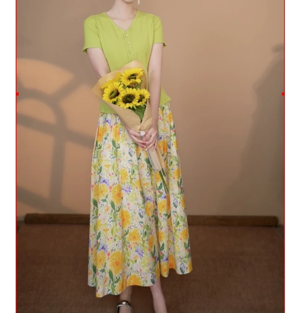 小井定制私服【热浪沙滩】新款南洋时尚气质半身裙J25W058