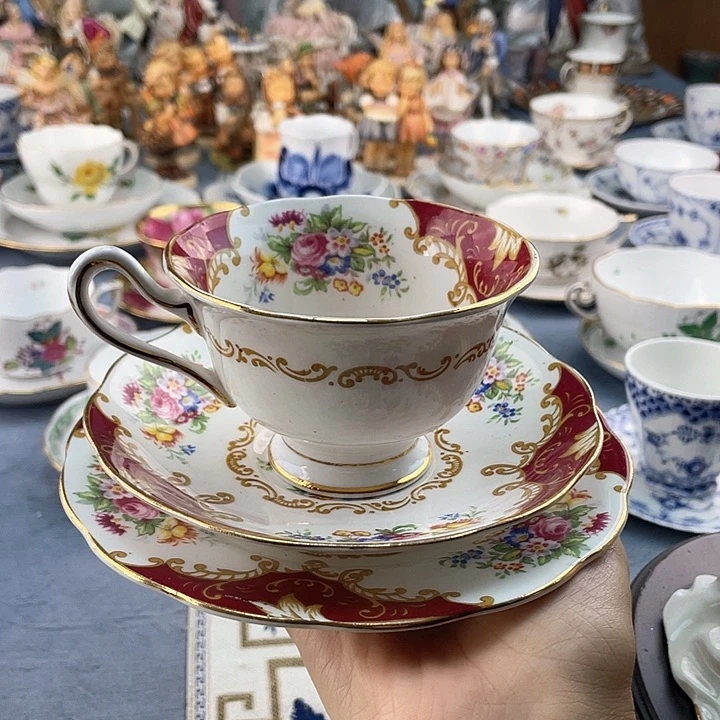 中古欧瓷瓷偶小房子