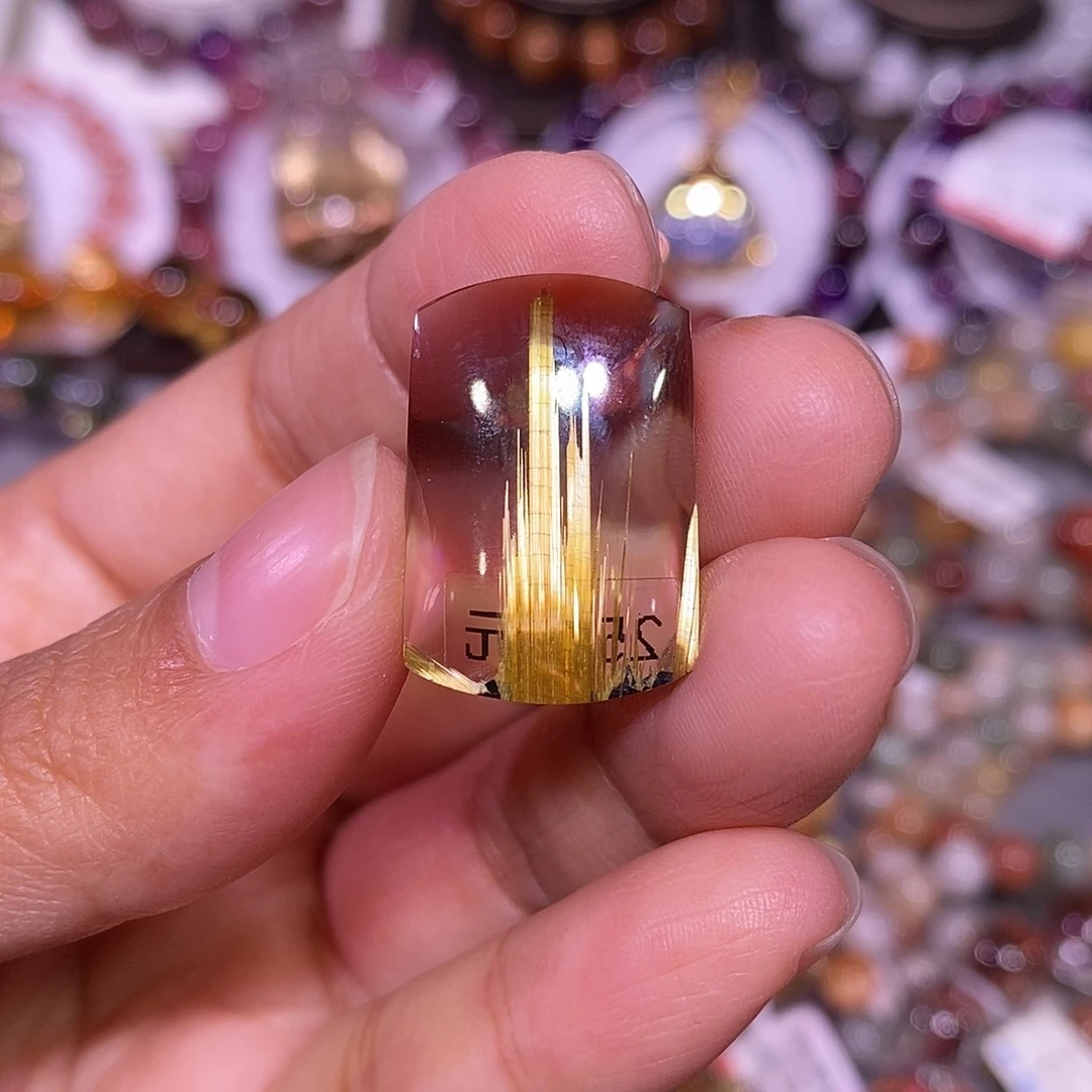 未镶嵌手链水晶钛晶吊坠