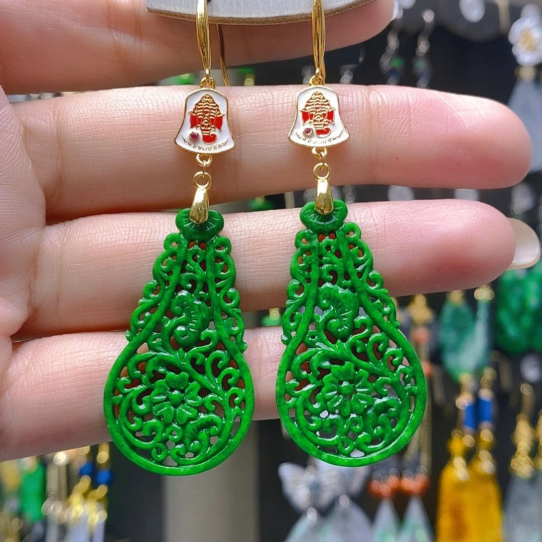 未镶嵌翡翠耳饰翡翠