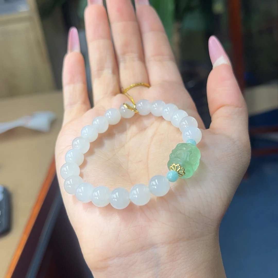 和田玉未镶嵌手链