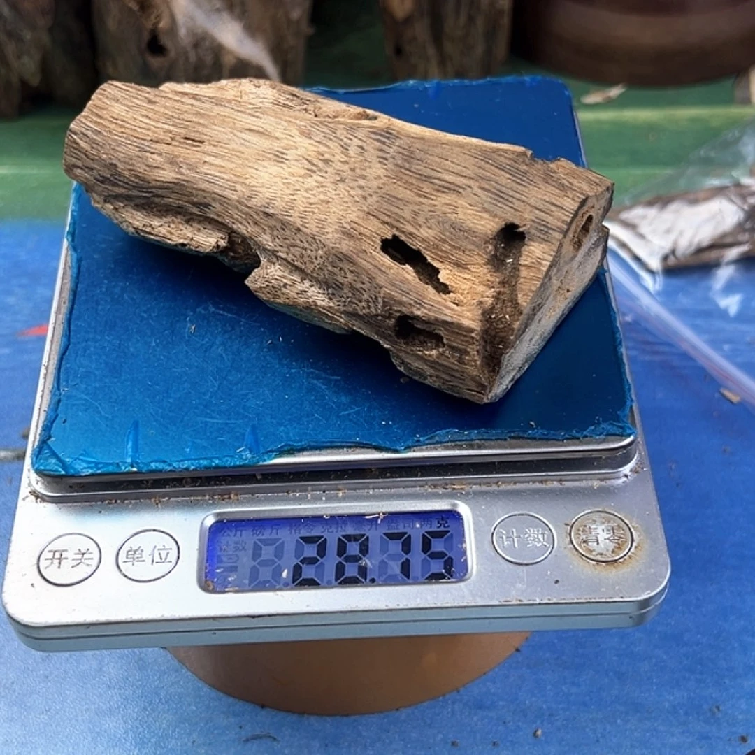 香料绿奇楠虫漏白棋28克