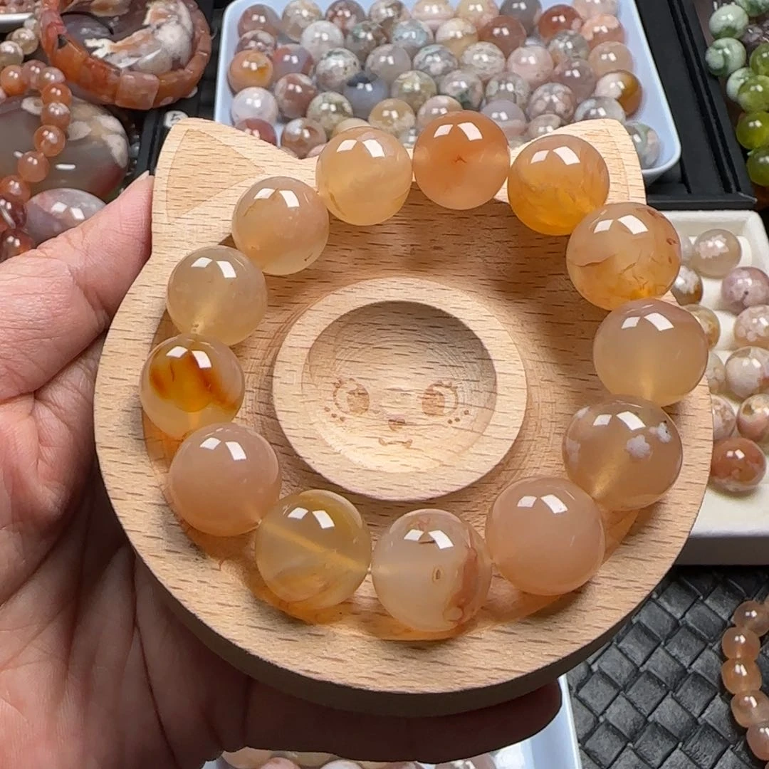 未镶嵌玛瑙/玉髓珠宝半成品