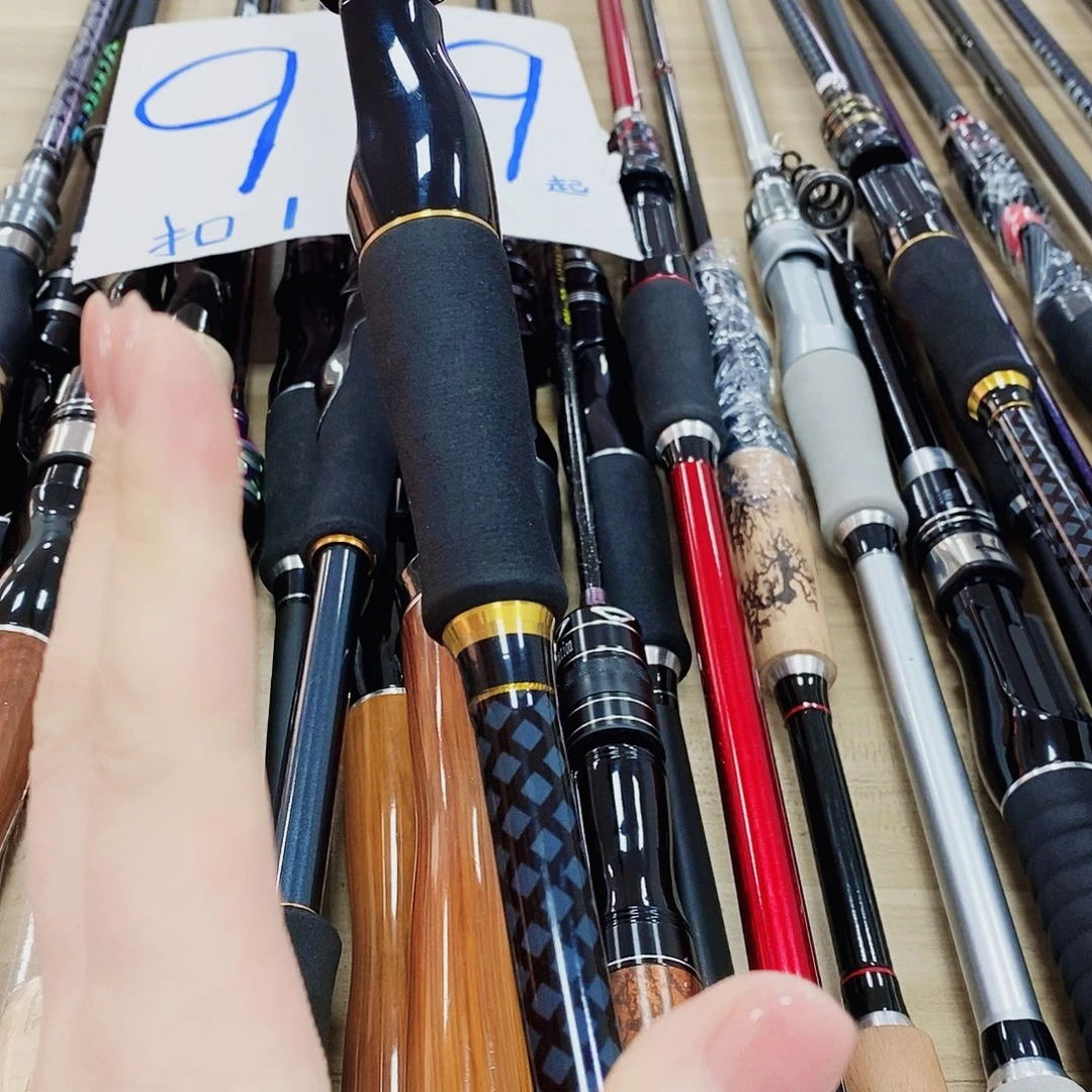 黑金色直柄路亚竿2.1米