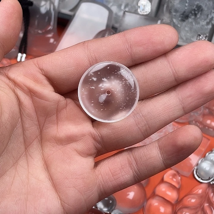 石英质玉银S925镶嵌颈饰