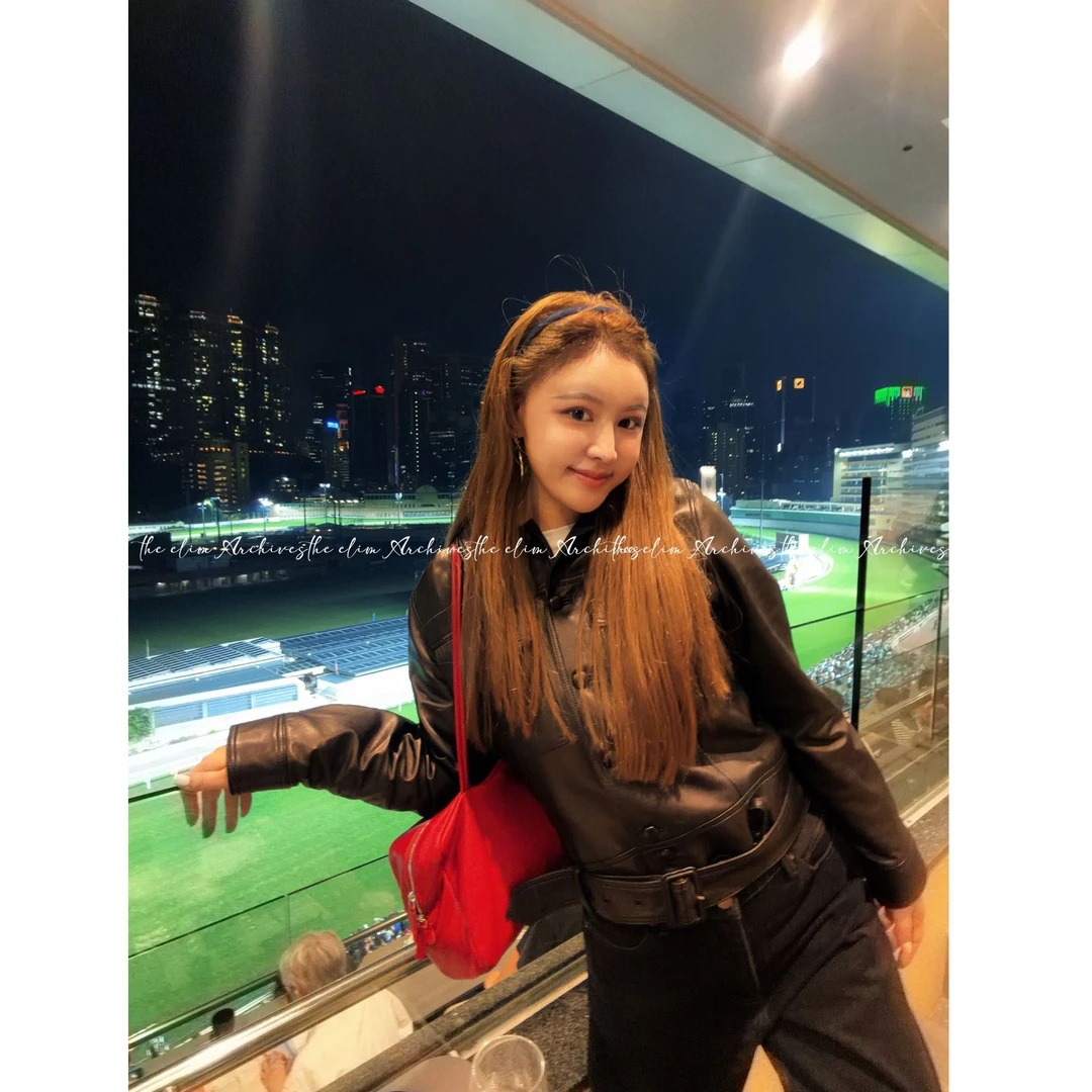 【以琳档案】“柏林往事”黑色土耳其進口绵羊皮夹克夹克女LN023285