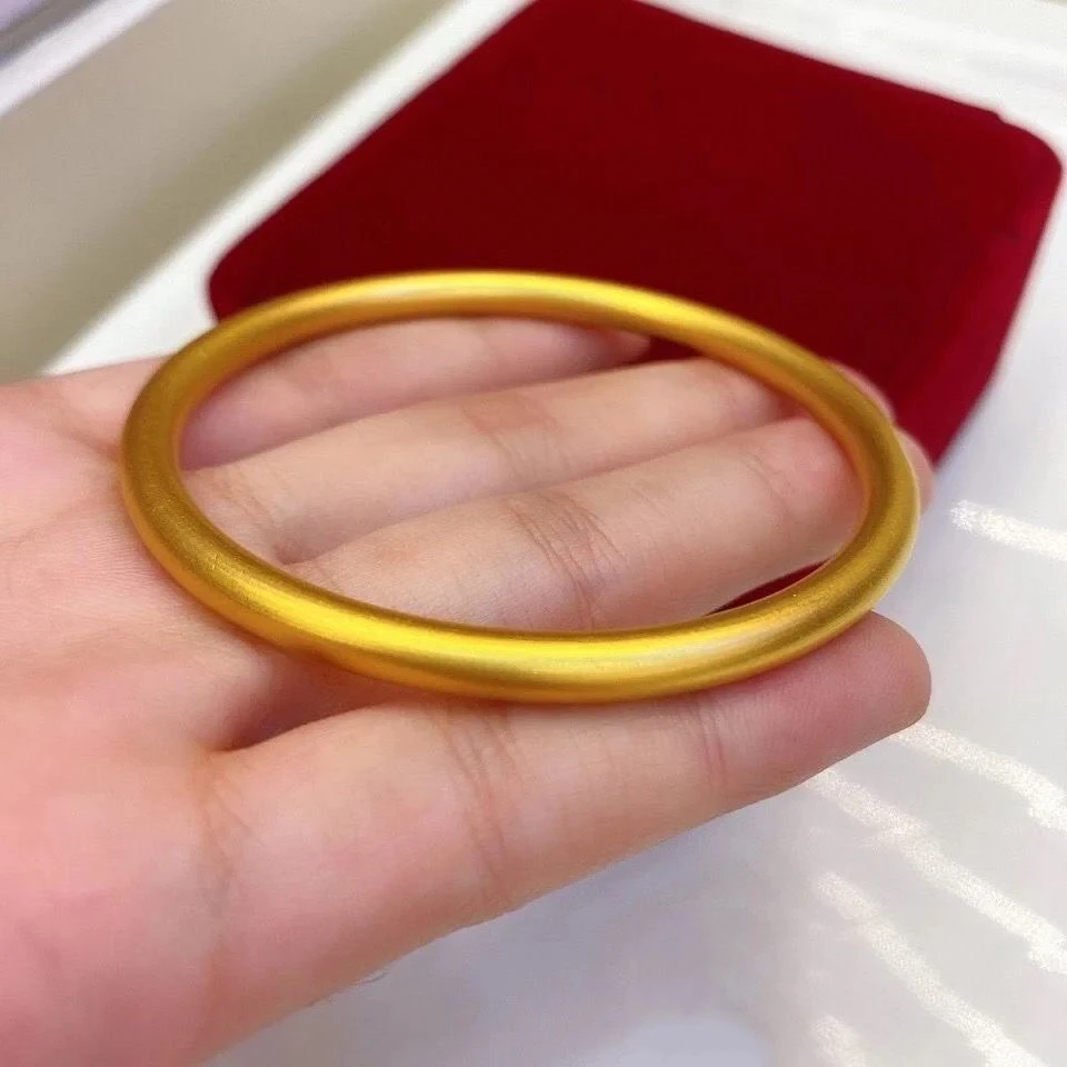 铜合金手镯 素圈手镯古法经典5mm