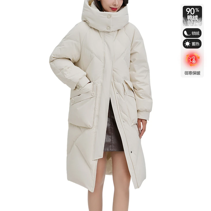 长款羽绒服宽松保暖韩版外套V402700368【LGZ】