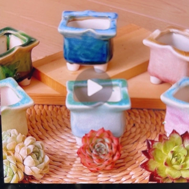 红陶量货/口高深浅搭配发6