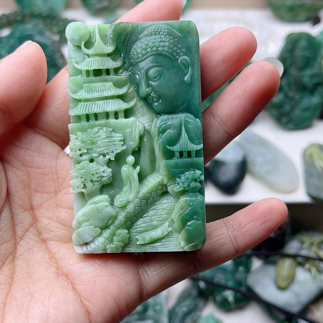 独山玉挂件定制未镶嵌༺****