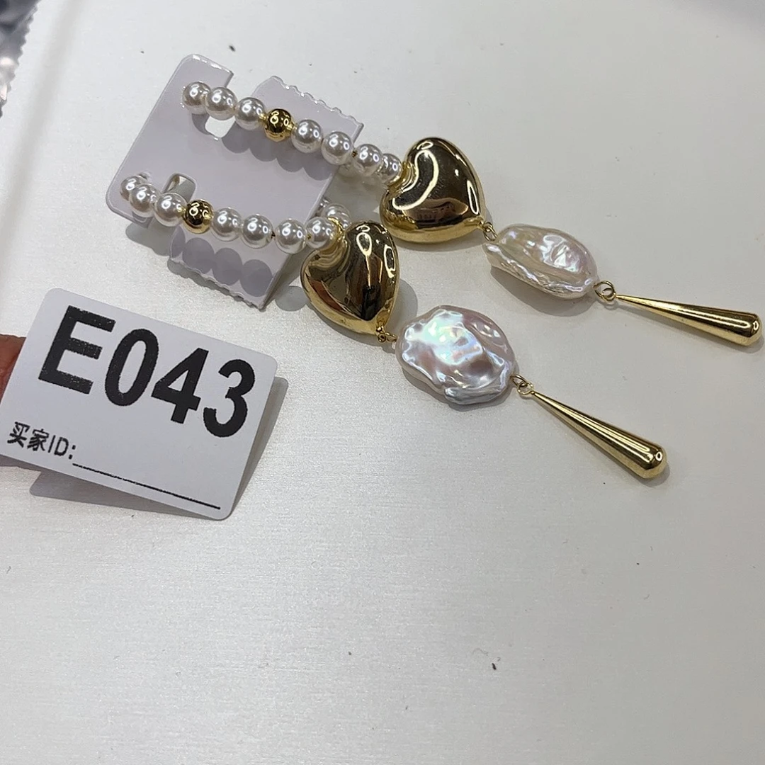 耳饰淡水珍珠合金