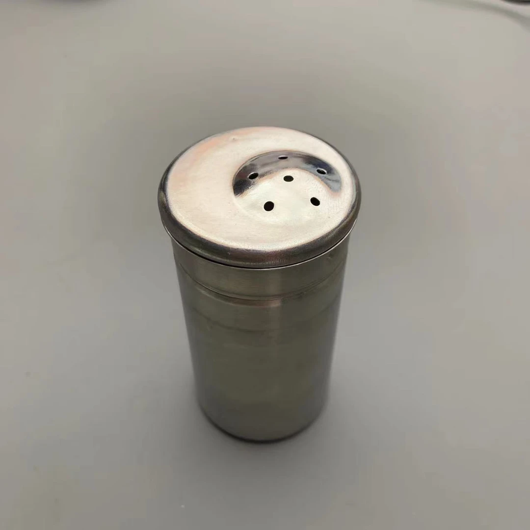 可爱不锈钢7.5cm调料罐2个