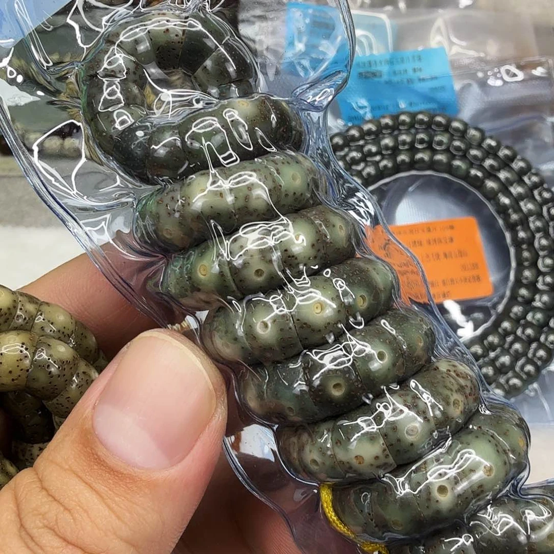 星月菩提手串25傲视绿星月菩提大肠0.9-108