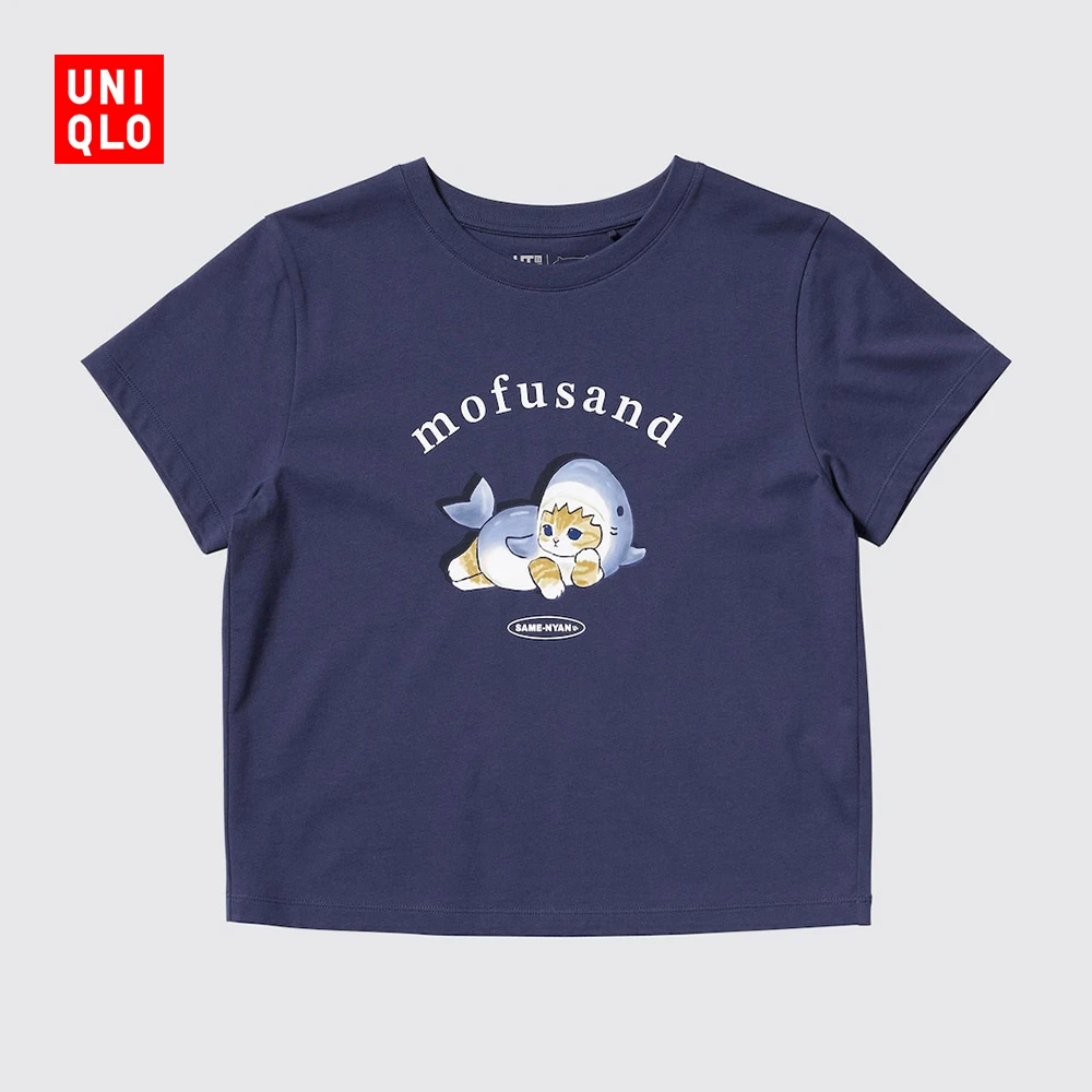 优衣库女装亲子UT mofusand印花T恤短袖可爱猫咪476466