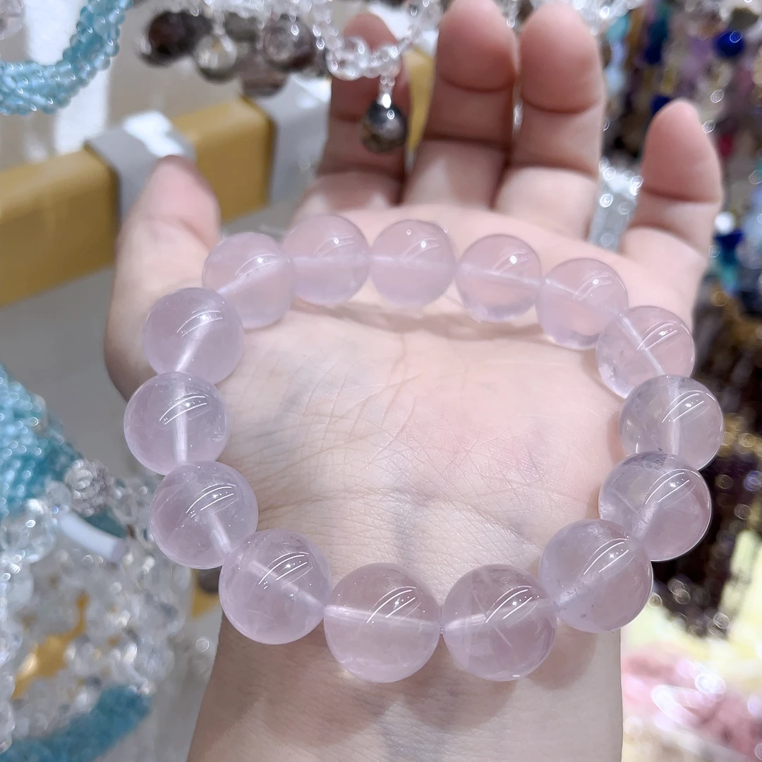 非金属亚克力手链 D994淡淡粉色大号手链