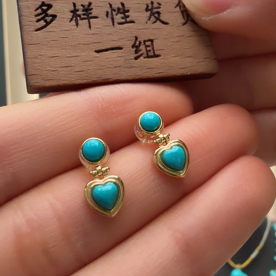 绿松石银S925镶嵌颈饰